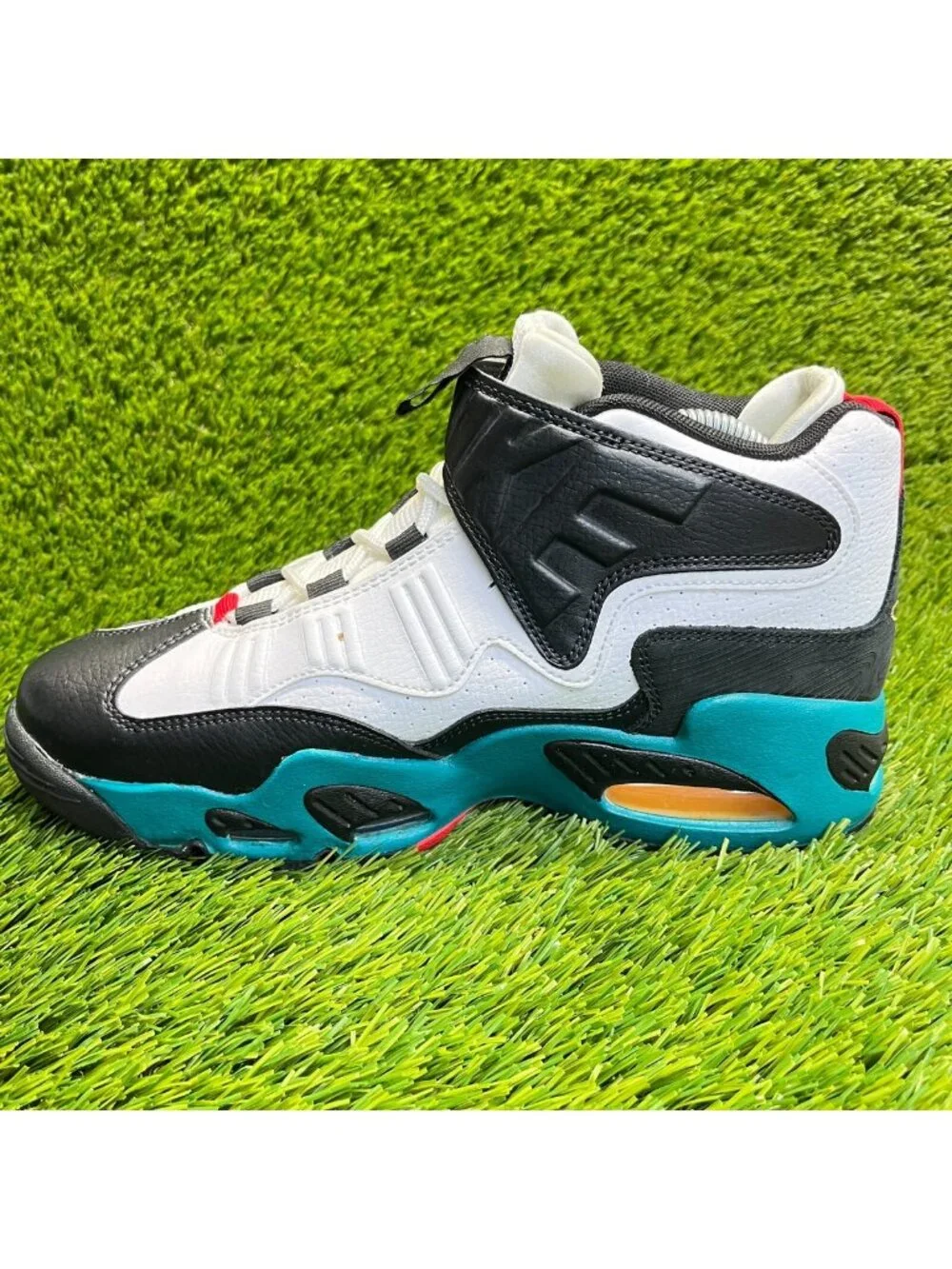 Nike Air Griffey Max 1 Mens Size 8 Black White Green Athletic Shoes Sneakers